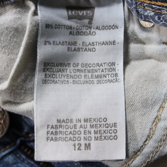 Levi's 542 Jeans Women's 12 Light Wash Straight Pencil Flap Pockets Stretch - Picture 4 of 9